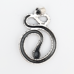 Silver snake pendant