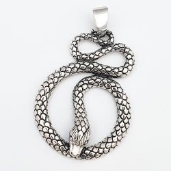 Silver snake pendant