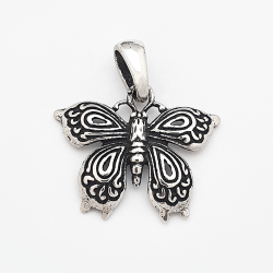 Butterfly pendant silver