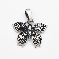 Colgante de plata de la mariposa