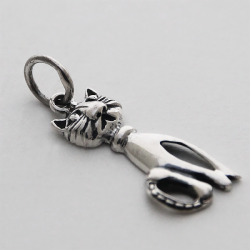 cat pendant 925 sterling silver