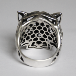 Pantera anello de argento