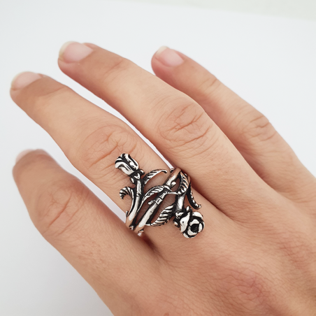 Anello Vintage Oro 18KT Con Smeraldi Historian Lugano - Foto 4