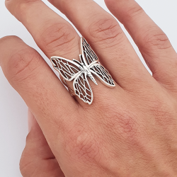 Anillo mariposa plata 925