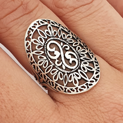 Anillo de plata 925 de encaje