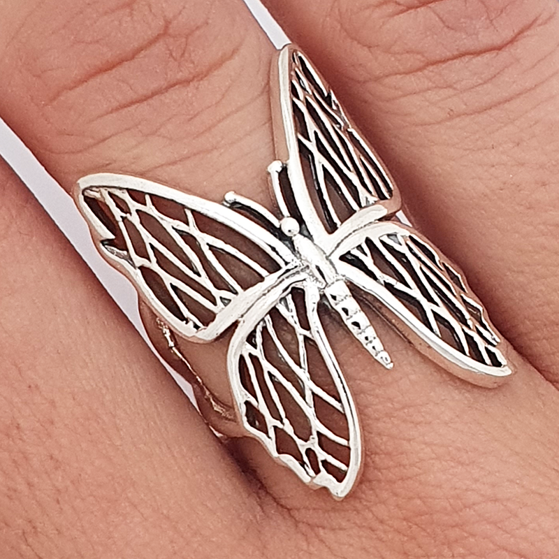 Anillo mariposa plata 925