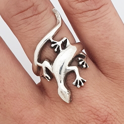 Anillo salamandra lagarto gecko