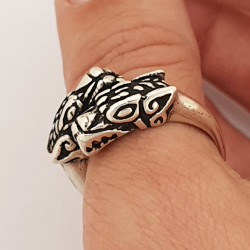 Bague tetes de dragons