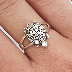 Bague Tortue Argent 