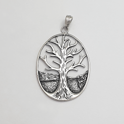 Silver pendant tree of life