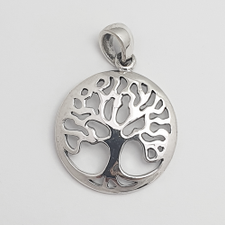 colgante de plata árbol