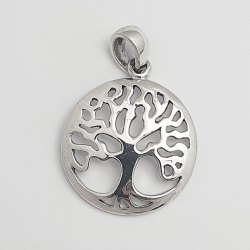 tree silver pendant