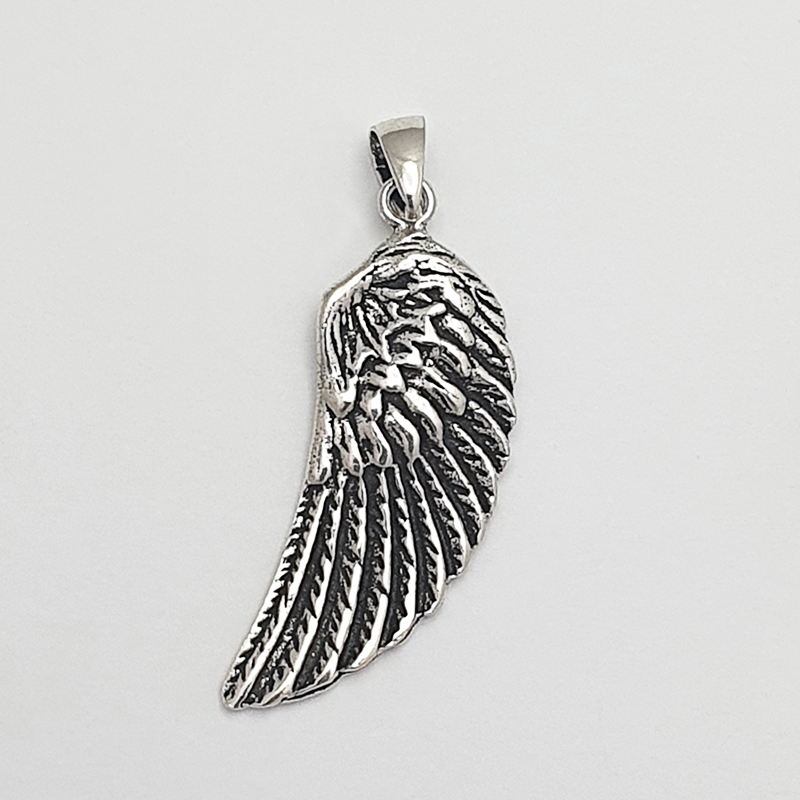 Pendentif  aile en argent