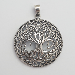 Silver pendant tree of life