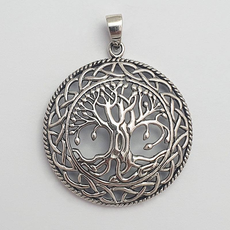 Colgante de plata árbol