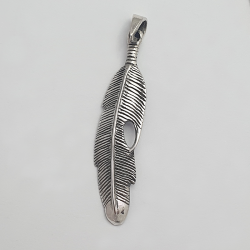 Silver Feather Pendant