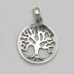 colgante de plata árbol