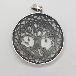 Silver pendant tree of life