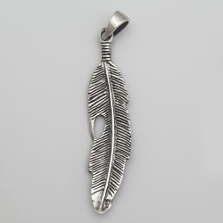 Pendentif plume Argent