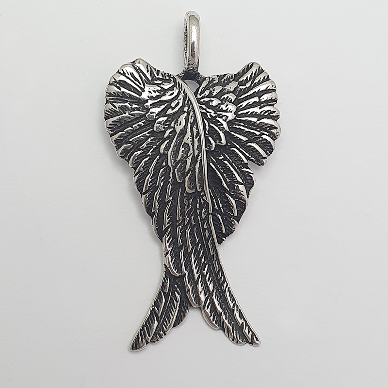 wings cross pendant
