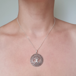 Silver pendant tree of life