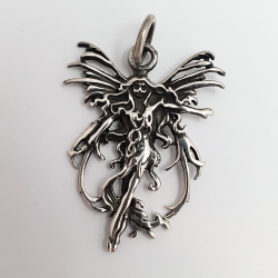 pendentif argent fée