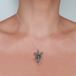 pendentif argent fée