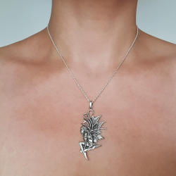 Fairy profile pendant