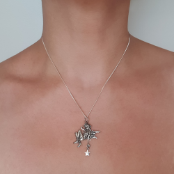 Mischievous fairy pendant