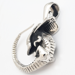 Alien silver pendant