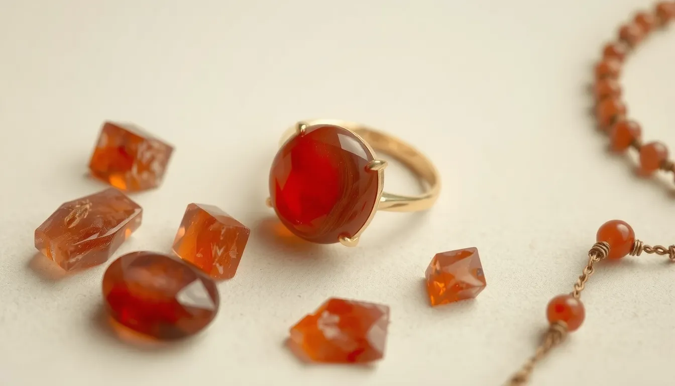 agate rouge utilisée en bijouterie